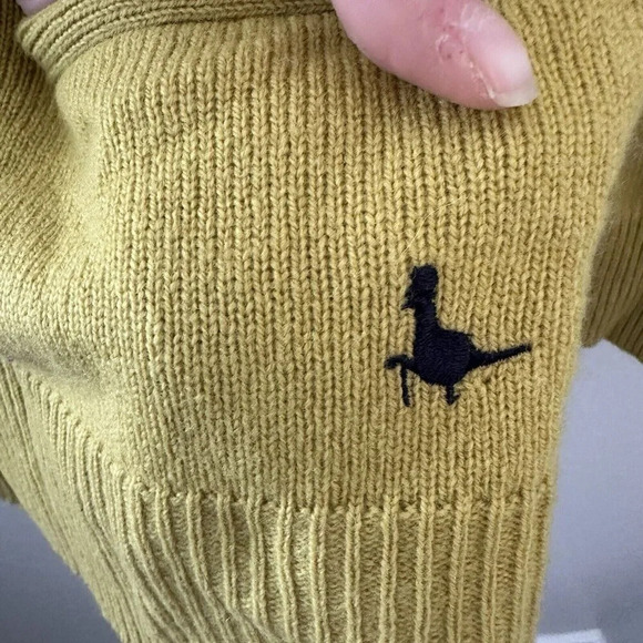 Jack Wills Sweater Jumper Womens Sz 4 Cardigan Button Down Merino Wool Yellow - Picture 4 of 7